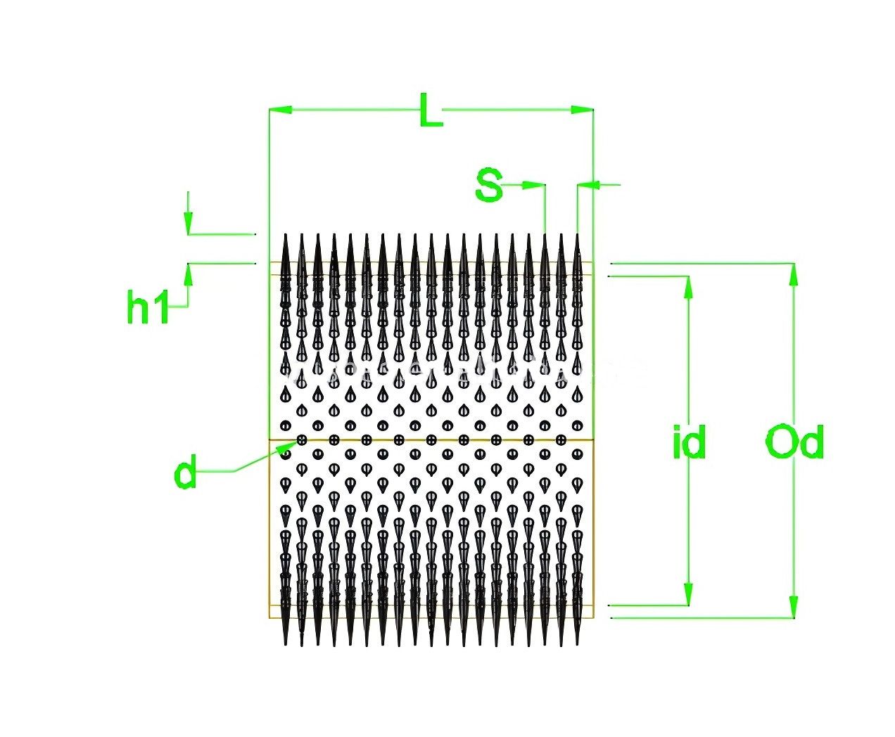 Perforating Roller For Valve Bag Making Machine