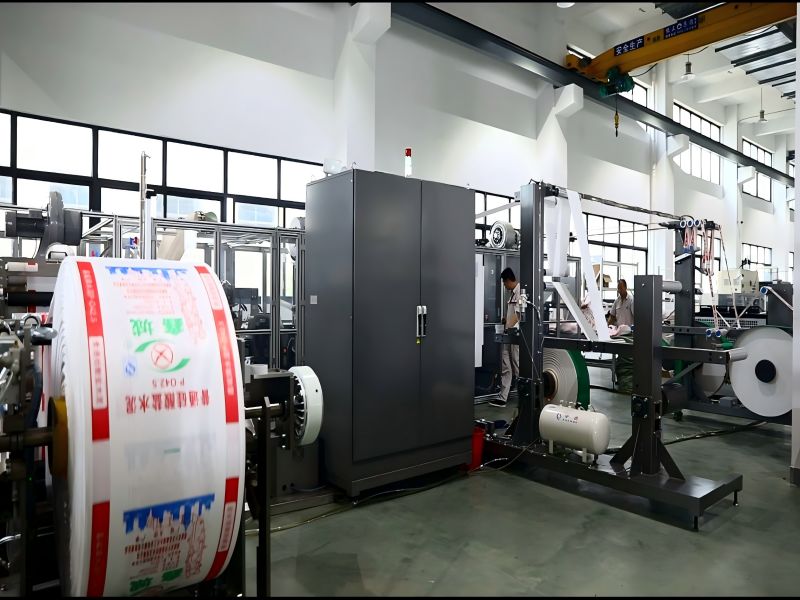 automatic valve sack conversion line