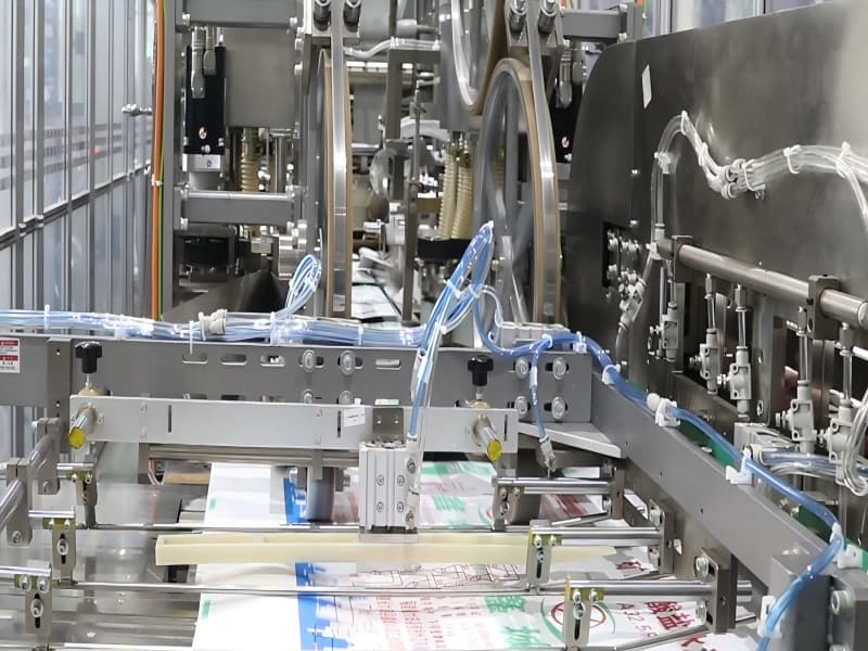 PP plastic valve bag making machine