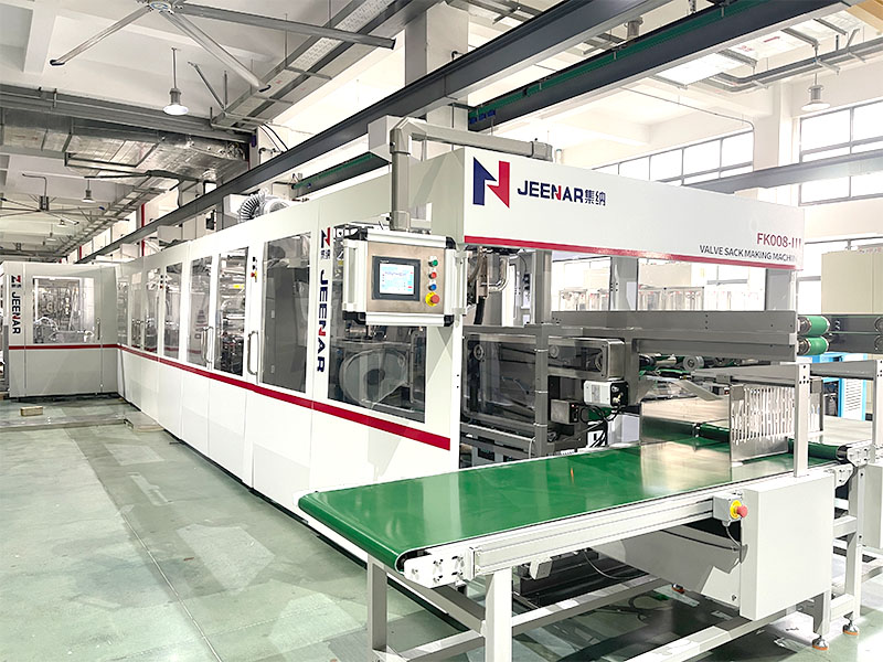 Máquina para fabricar sacos con válvula Gachn: Adaptación flexible para la producción en múltiples industrias y con diversas especificaciones.